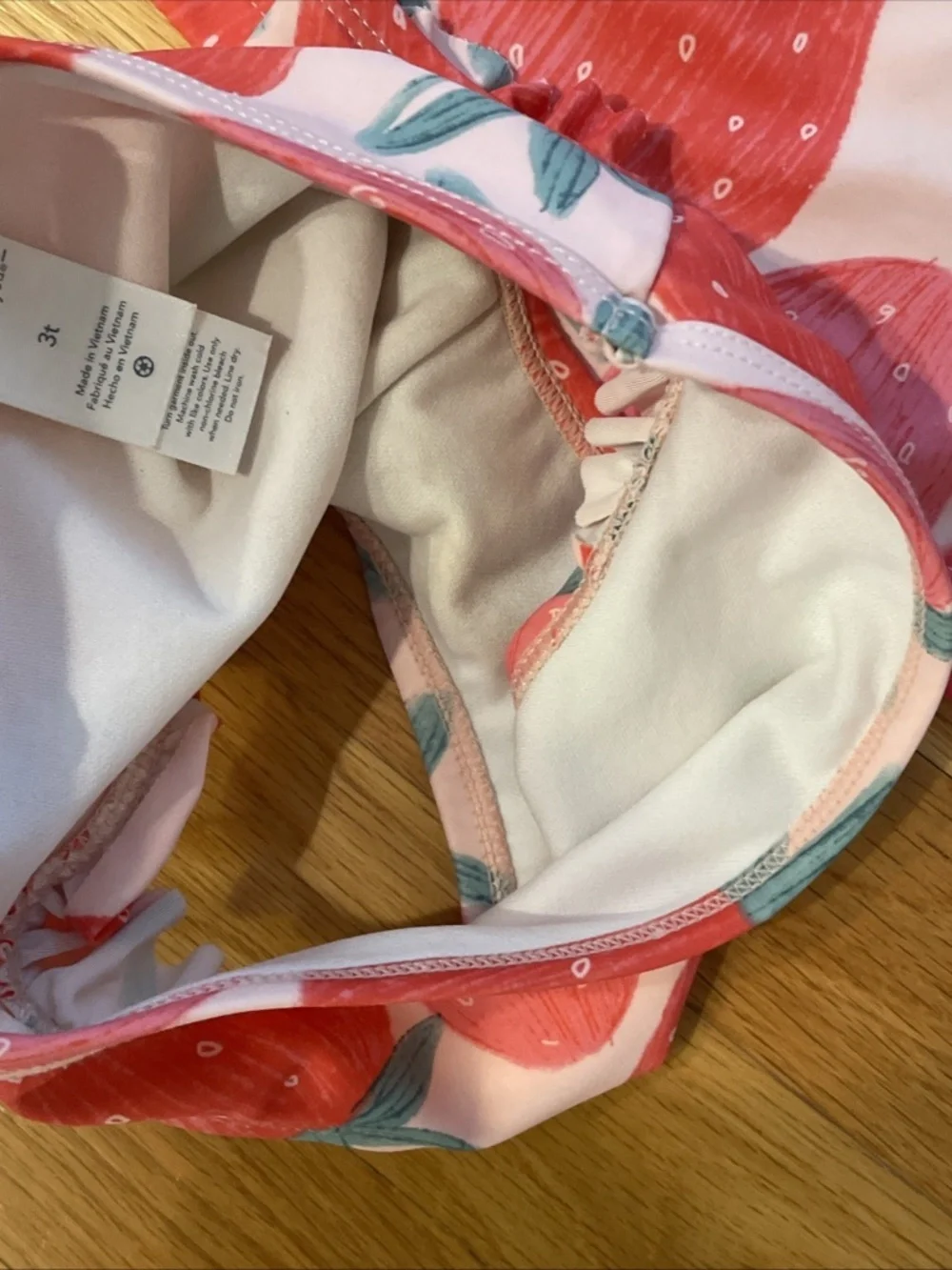 Bundle Of 2 Girls 3T Two-Piece Long Sleeve Swimsuits - Feather 4 Arrow, Carters